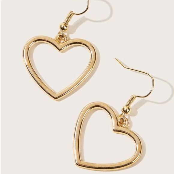 • Olivia • Heart Drop Earrings - Picture 2 of 4